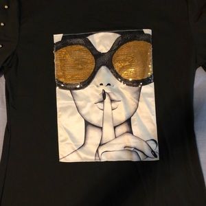 Cute top slim fit size large